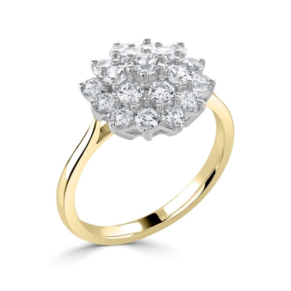 1.66ctw Round Brilliant Cut Lab Grown Diamond Dress Ring, D/E colour / VS clarity
