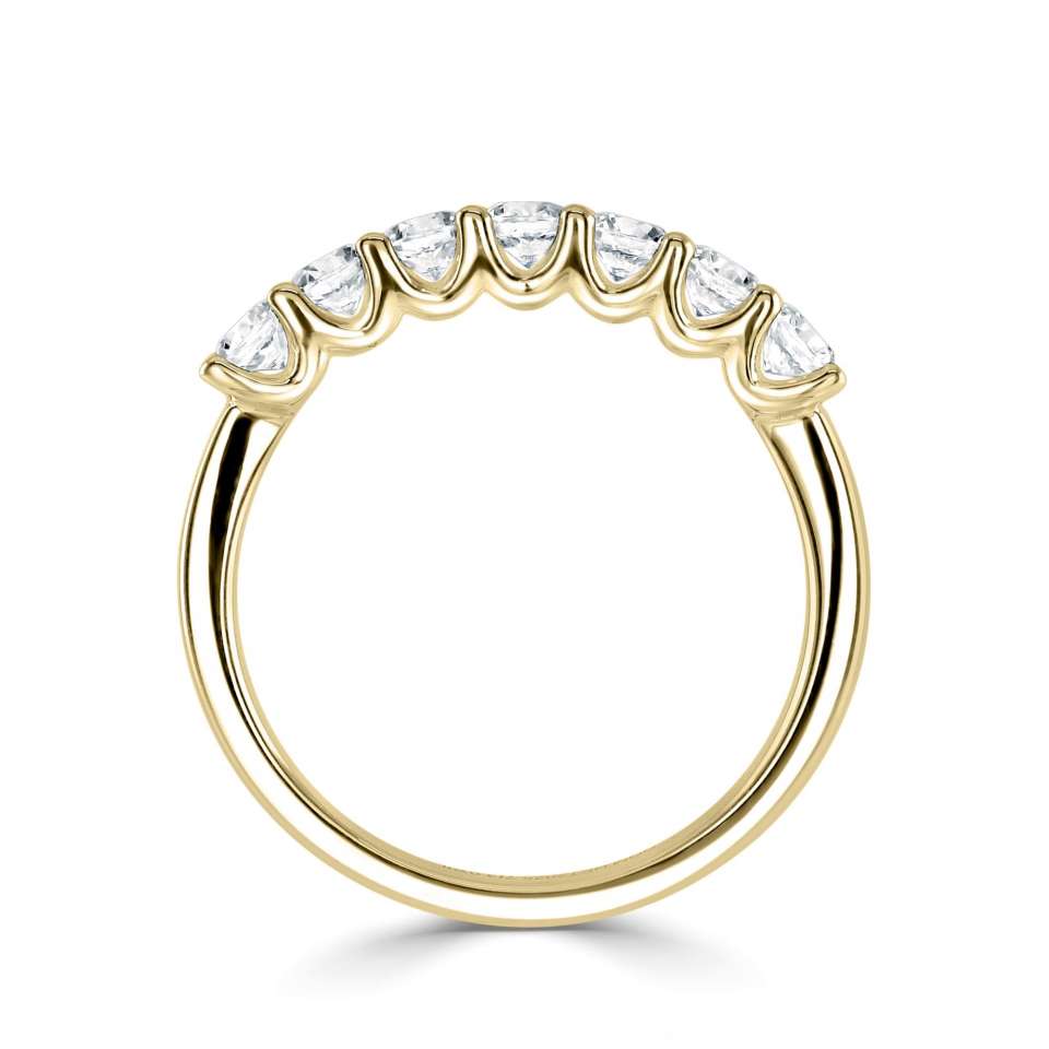 1.05ctw Round Cut Lab Grown Diamond Eternity Ring, D/E colour / VS clarity