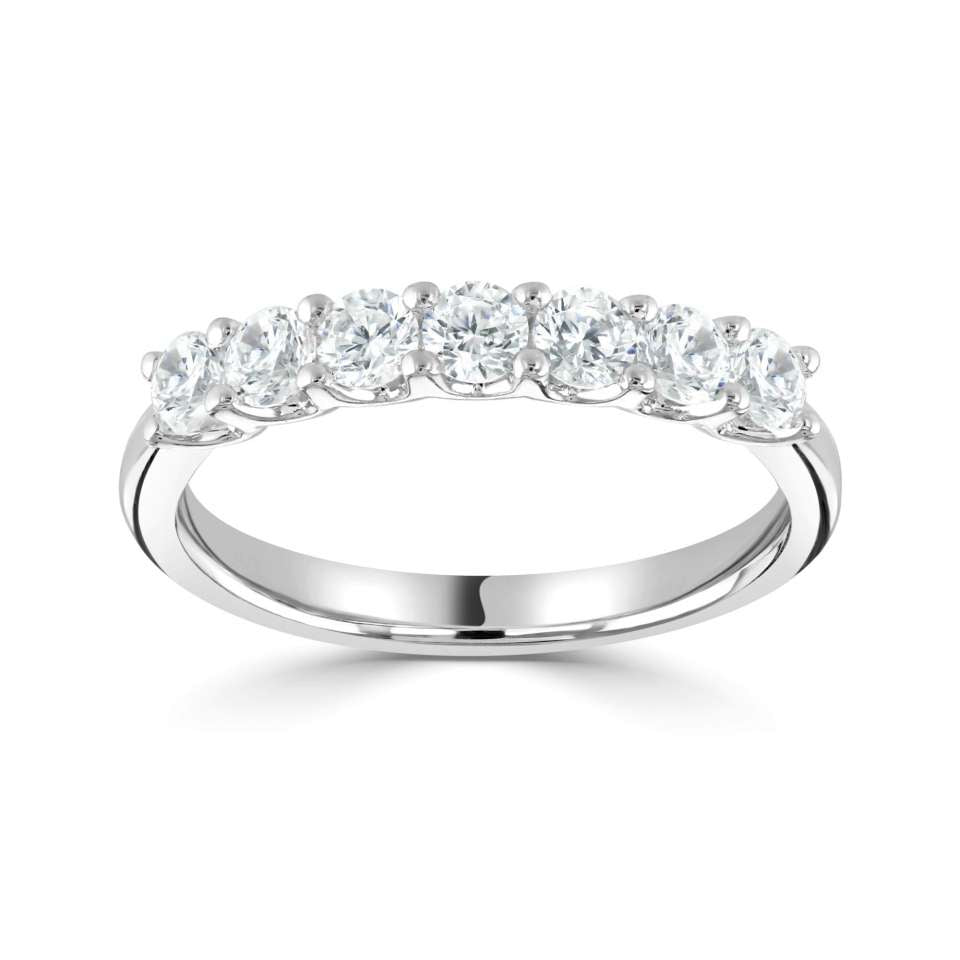 1.75ctw Round Cut Lab Grown Diamond Eternity Ring, D/E colour / VS clarity