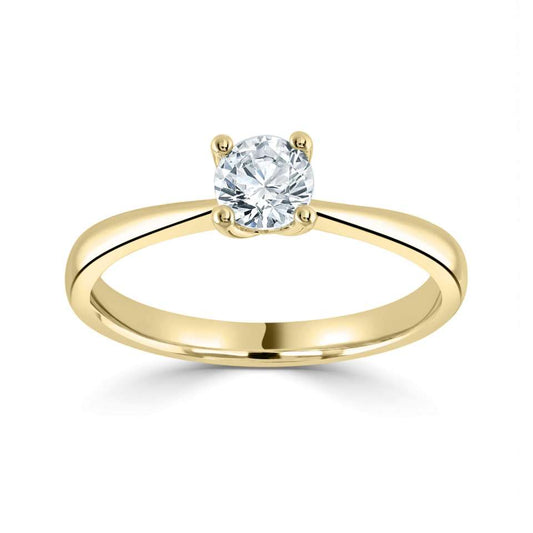2.00ct + Round Brilliant Lab Grown Diamond Solitaire Engagement Ring, at least F colour / VVS clarity
