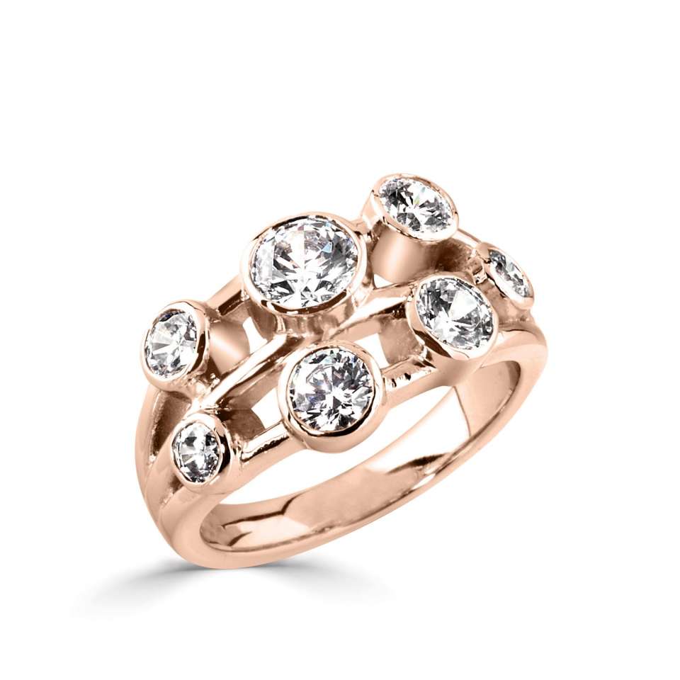 1.50ctw Round Brilliant Cut Lab Grown Diamond Dress Ring, D/E colour / VS clarity