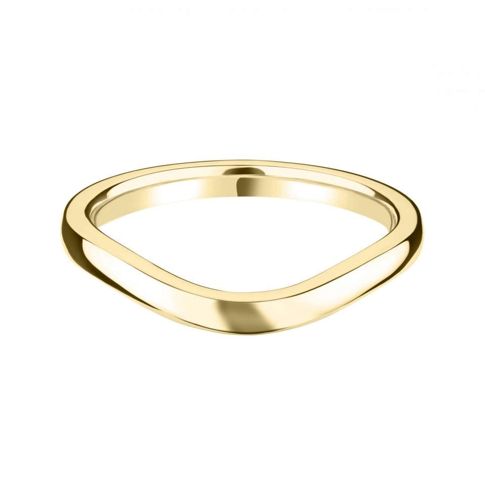 U Shaped Wedding Band in 9ct Gold - 2mm